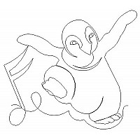 happy feet border 001